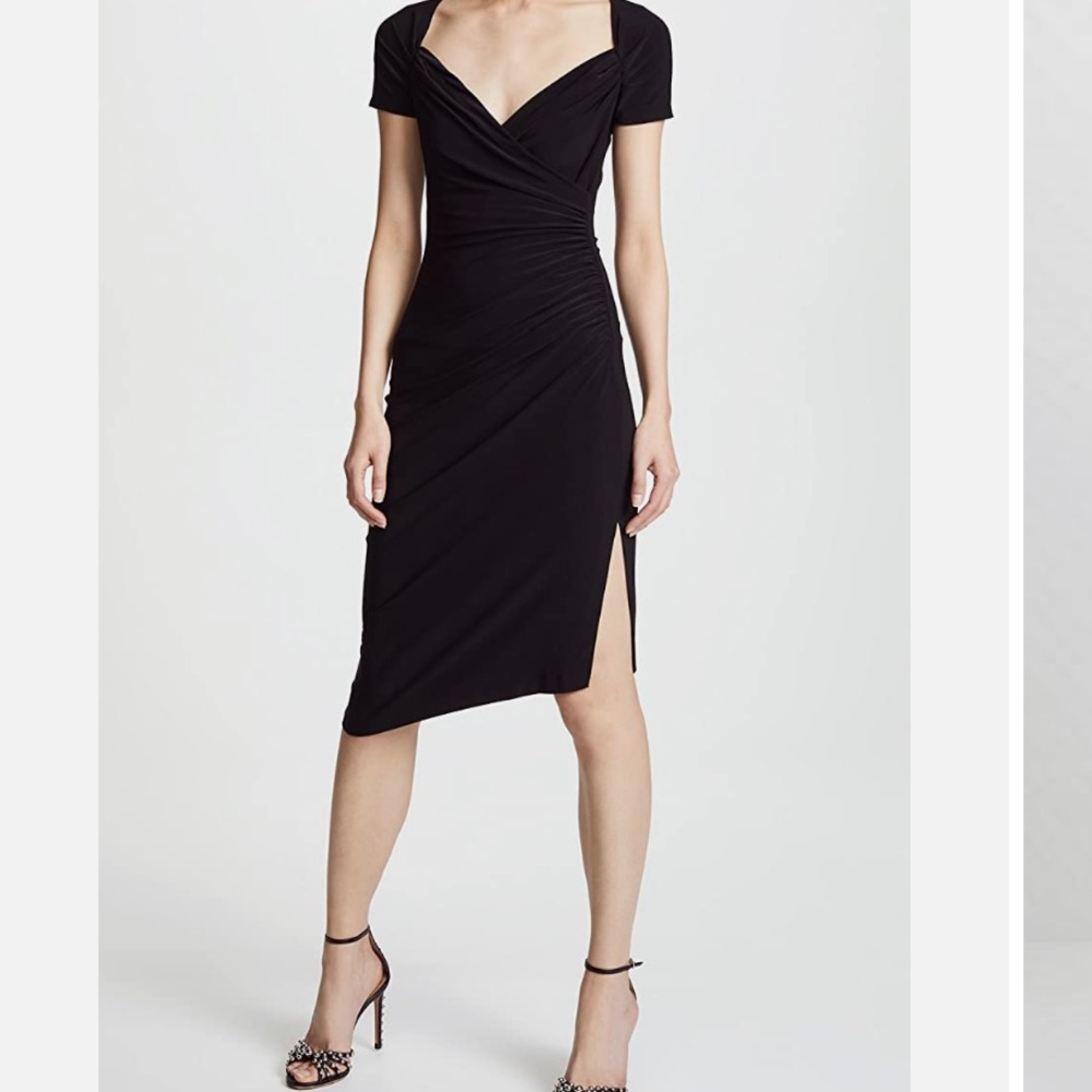 Norma Kamali side slit dress